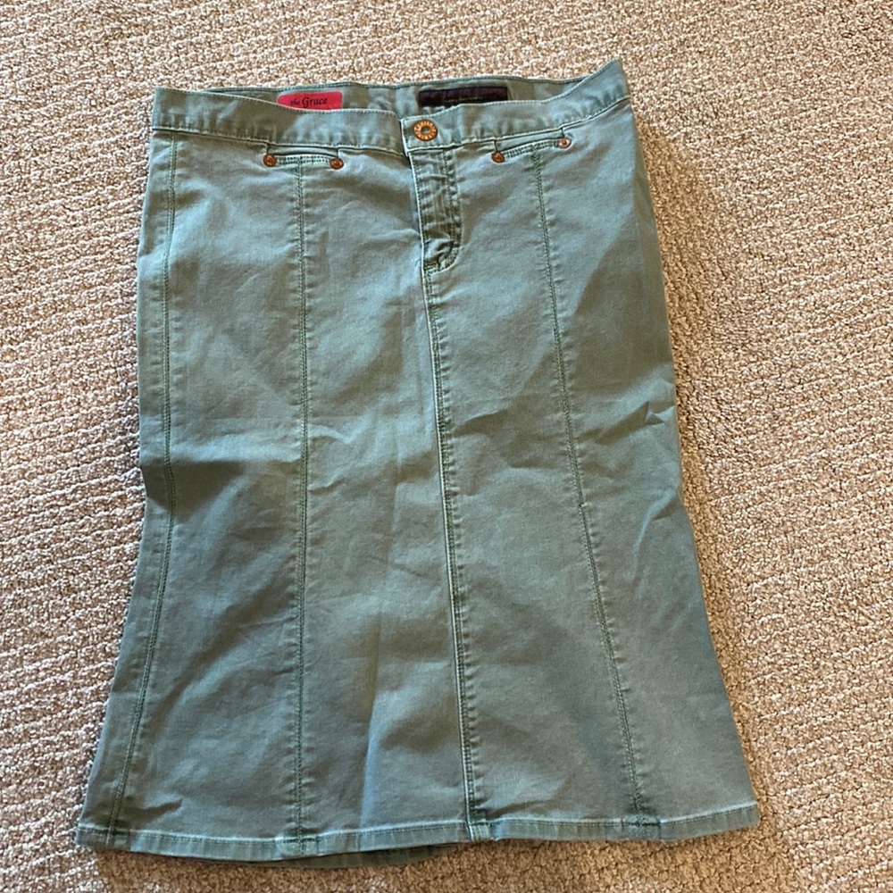 Anthropologie AG the grace green   skirt